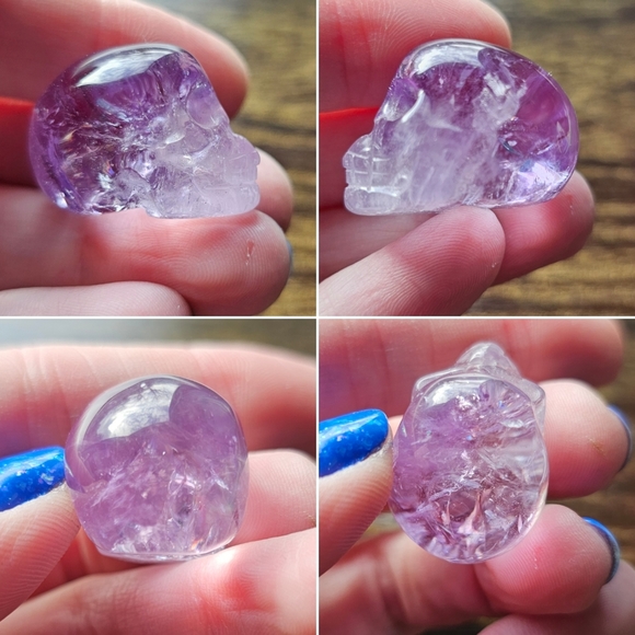 Crystal Starter Collection 6 Pc Gemstones Amethyst Quartz Selenite Rocks - Picture 5 of 9